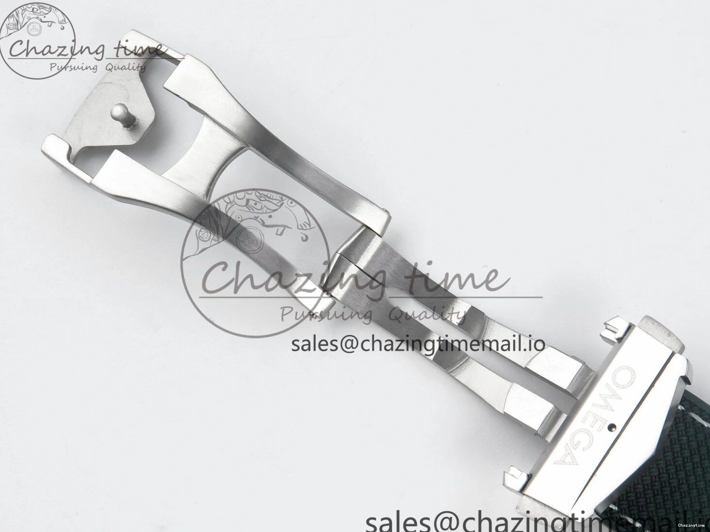 0401 Bold Seamaster Planet Ocean 600M 43.5mm SS SCF 1:1 Best Edition Green Bezel Gray Dial on Green Rubber Strap A8900 Super Clone 7666